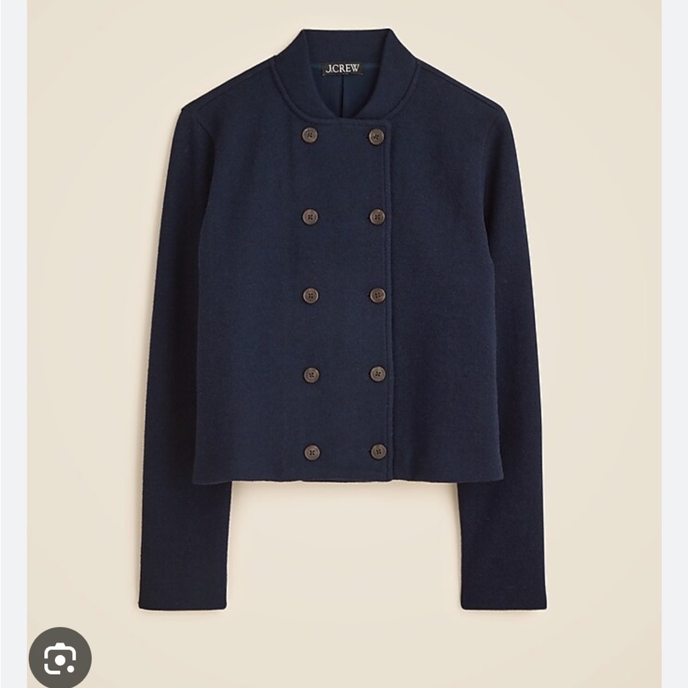 J. Crew Double-Breasted Jacket in Wool-Blend